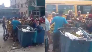miren el hambre que hay en este pais: graban a ancianos hurgando en la basura