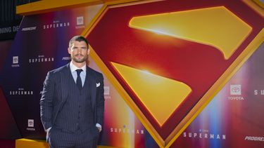 David Corenswet llega al estreno de Superman el lunes 7 de julio de 2025 en el Teatro Chino TCL de Los Ángeles. (Foto Jordan Strauss/Invision/AP)