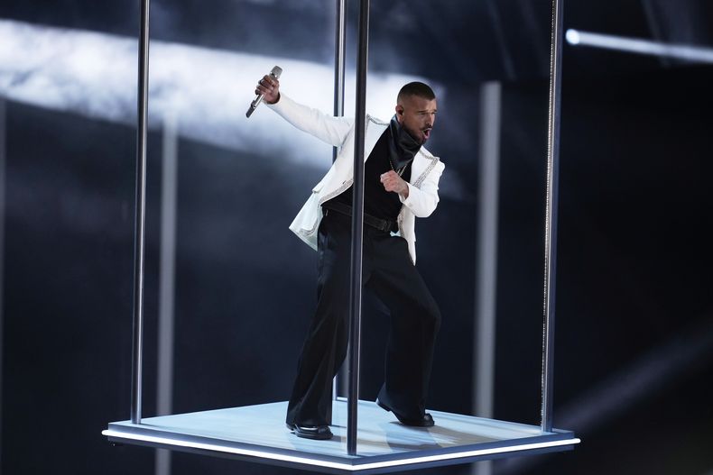 Ricky Martin durante su presentación en los Premios MTV a los Videos Musicales el domingo 7 de septiembre de 2025 en la Arena UBS en Elmont, Nueva York. (Foto Charles Sykes/Invision/AP)