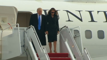 presidente electo donald trump y su esposa melania ya estan en washington