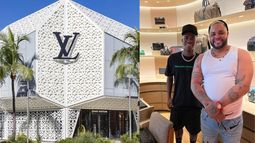 el taiger se encuentra con vinicius jr. en la tienda louis vuitton del design district de miami 