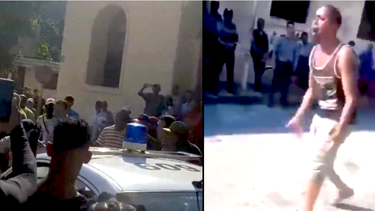 video: cubanos protestaron este lunes frente a la estacion de la policia del cobre, santiago de cuba