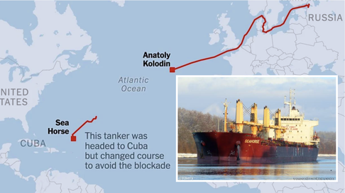Fracasa envío de petróleo ruso a Cuba tras presión de EE.UU. y despliegue en el Caribe