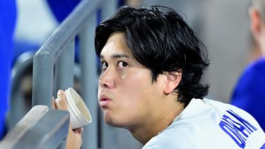 Shohei Ohtani de los Dodgers de Los Ángeles durante el juego contra los Marineros de Seattle, el martes 28 de julio de 2026, en Los Ángeles. (AP Foto/Wally Skalij)