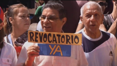 oposicion venezolana volvio este lunes a las calles para exigir la activacion del referendo revocatorio contra maduro
