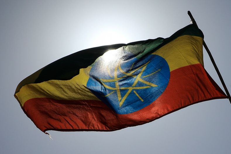 Una bandera etíope en Adis Abeba, Etiopía, el 5 de mayo del 2022. (AP Photo, File)