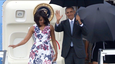 [video] asi llego el presidente barack obama a cuba