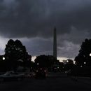 Nubes de tormenta sobre el Monumento a Washington, el lunes 7 de agosto de 2023, en Washington. (AP Foto/Jacquelyn Martin)