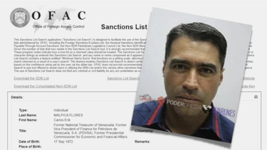 eeuu elimino sanciones a carlos malpica flores, sobrino de cilia flores