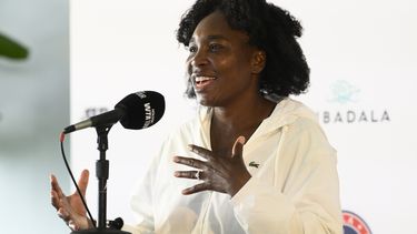 ARCHIVO - Venus Williams durante una rueda de prensa previo al inicio del Abierto de Washington, el domingo 20 de julio de 2025. (AP Foto/Nick Wass)