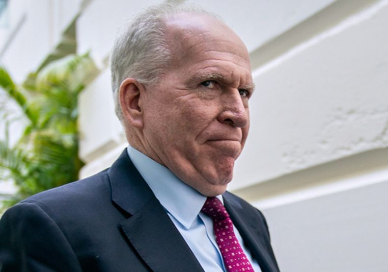 El ex director de la CIA John Brennan llega para una reunión en el Capitolio en Washington, el 21 de mayo del 2019. (AP foto/J. Scott Applewhite)