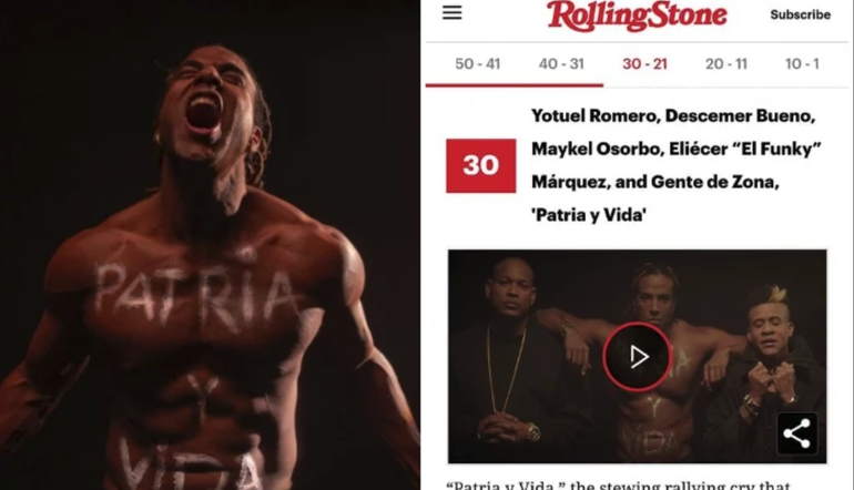 Patria y Vida se posiciona entre las 50 mejores canciones del año de la revista Rolling Stone