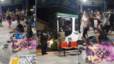 video muestra el violento desalojo a cubanos varados en el  aeropuerto de surinam