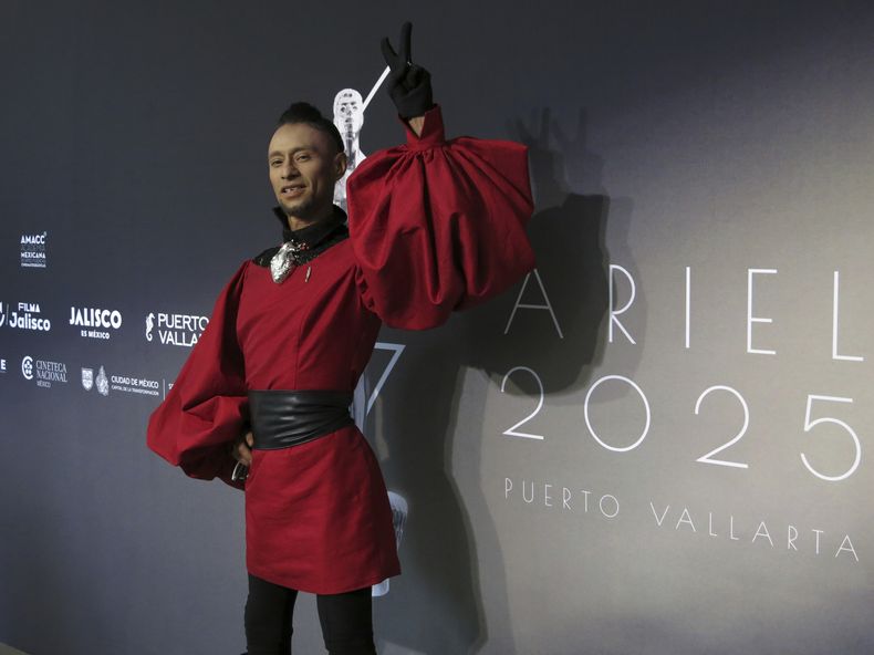El actor Jose Alberto Patiño de la película “No nos moveran” posa para un retrato en la 67.ª edición del almuerzo de los nominados a los Premios Ariel de la Academia de Cine de México en la Ciudad de México, el miércoles 20 de agosto de 2025. (Foto AP/Berenice Bautista)