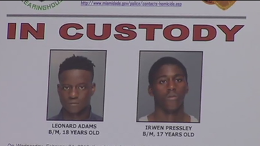 arrestan a dos jovenes en conexion a la muerte de un nino de seis anos en opa-locka