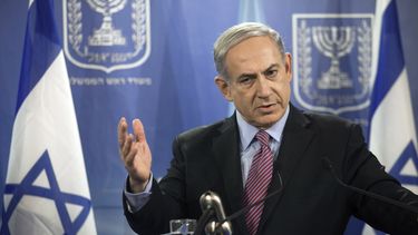 americateve | Fotograf&iacute;a del martes 22 de julio de 2014 que muestra al primer ministro de Israel, Benjamin Netanyahu, durante una conferencia de prensa en la que tambi&eacute;n particip&oacute; el secretario general de Naciones Unidas, Ban Ki-moon, en Tel Aviv.