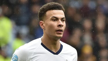 Dele Alli, jugador de Tottenham, durante el partido de la Liga Premier contra Aston Villa, el 16 de febrero de 2020. (AP Foto/Rui Vieira)