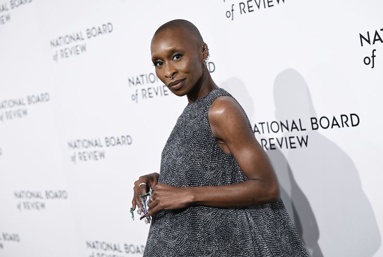 Cynthia Erivo asiste a la gala de los Pemios NBR en Cipriani 42nd Street el martes 7 de enero de 2025 en Nueva York. (Foto Evan Agostini/Invision/AP)