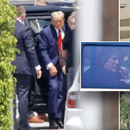 Trump sale de su casa en Palm Beach, Florida a Nueva York para comparecer ante el juez