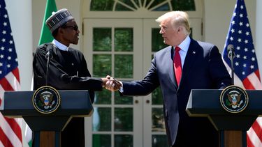 Trump recibe en la Casa Blanca a su homólogo nigeriano
