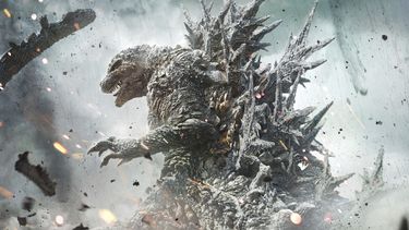 En esta imagen proporcionada por @2023 TOHO CO., LTD. Godzilla en una escena de Godzilla Minus One. (@2023 TOHO CO., LTD. vía AP)