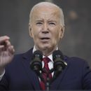 El presidente Joe Biden habla antes de aprobar un paquete de ayuda por 95.000 millones de dólares para Ucrania, que también incluye asistencia para Israel y Taiwán, en el Comedor Estatal de la Casa Blanca, el miércoles 24 de abril de 2024, en Washington. (AP Foto/Evan Vucci)