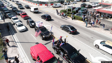 una caravana a favor de la libertad de cuba recorre las calles de miami