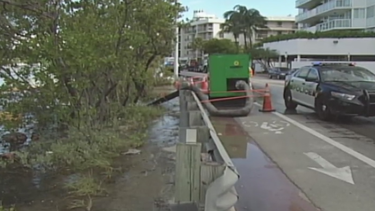 inundaciones afectan la ciudad de miami beach