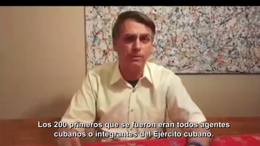bolsonaro denuncia que agentes cubanos estaban infiltrados en brasil