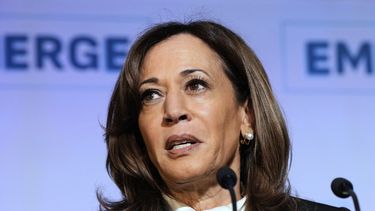 La ex vicepresidenta estadounidense Kamala Harris en San Francisco el 30 de abril del 2025. (AP foto/Godofredo A. Vásquez)