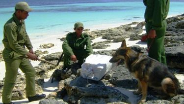 &nbsp; Tropas guardafronteras encuentran paquete de droga.