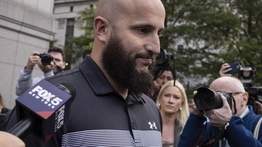Mohamed Bahi, enlace del alcalde de Nueva York para las comunidades islámicas, en el tribunal en la ciudad de Nueva York el 8 de octubre del 2024. (AP foto/Yuki Iwamura)