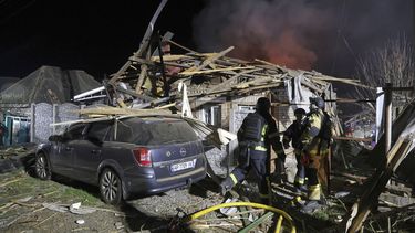Un edificio destruido por un ataque ruso en Zaporiyia, Ucrania, el 21 de marzo del 2025. (Foto AP/Kateryna Klochko)
