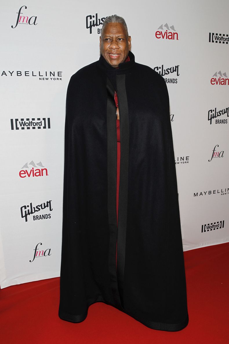 ARCHIVO - Andre Leon Talley visto en los premios anuales de medios de moda The Daily Front Row Second Annual Fashion Media Awards en el Park Hyatt New York el 5 de septiembre de 2014, en Nueva York. (Foto Mark Von Holden/Invision/AP, archivo)