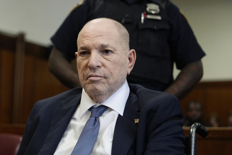 ARCHIVO - Harvey Weinstein comparece ante el Tribunal Penal de Manhattan, el 29 de mayo de 2024, en Nueva York. (Foto AP/Julia Nikhinson, Pool, archivo)