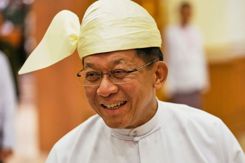 El presidente de Myanmar Min Aung Hlaing en Naipyidó, Myanmar, el 10 de abril del 2026. (AP foto/Aung Shine Oo)