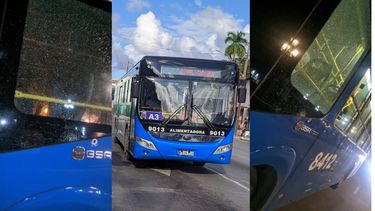 cuba: atacan a pedradas un bus de la ruta a58 en centro habana