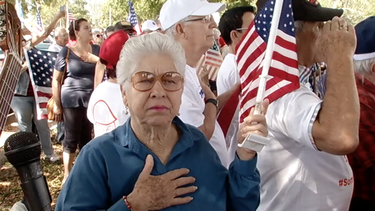 cubanos por trump: miles de exiliados marchan en miami