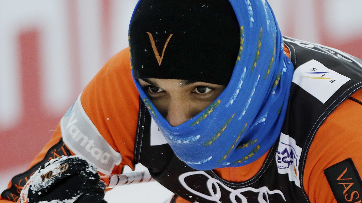 Esquiador venezolano enfrenta reto en pendientes finlandesas