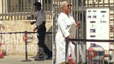 captan a la artista cubana haila maria mompie  en la embajada de ee.uu. en la habana