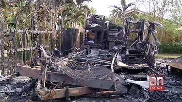 incendio y explosion en una casa rodante en el sw de miami