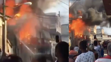 voraz incendio consume vivienda en cuba, dejando a varias familias sin hogar en medio de la pandemia