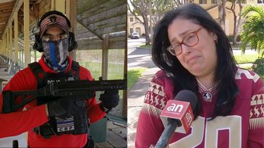 era un gran hombre:  desgarrador testimonio de esposa del oficial de aduanas que murio en campo de tiro