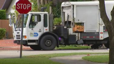 camion de basura exploto mientras prestaba servicios en el sureste de miami dade
