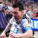 Lionel Messi celebra tras anotar el segundo gol de Argentina ante Egipto en los octavos de final del Mundia, el martes 7 de julio de 2026, en Atlanta. (AP Foto/Mike Stewart)
