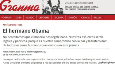 el dictador fidel castro responde a obama que cuba no necesita regalos del imperio