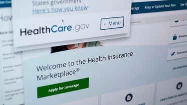 El website del programa de salud gubernamental estadounidense (healthcare.gov) en una computadora en Nueva York el 19 de agosto del 2025. (AP foto/Patrick Sison)