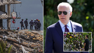 biden visitara el sitio del colapso de condominios en surfside el jueves