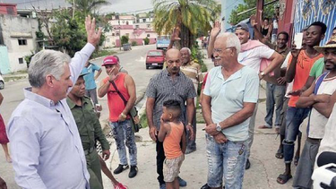 lo que le dijo diaz - canel a los habaneros en su primer recorrido como presidente