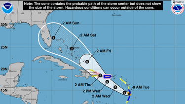tormenta dorian amenaza con golpe directo a puerto rico